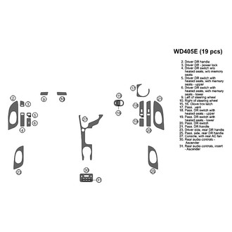 B&I® - 2D Factory Match Full Dash Kit (19 Pcs)