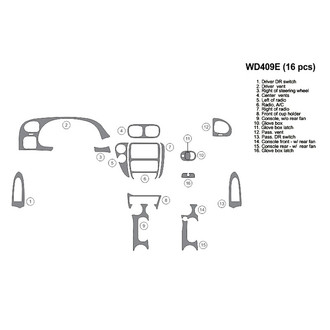 B&I® - 2D Blackwood Full Dash Kit (16 Pcs)