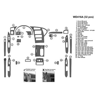 B&I® - 2D Blackwood Large Dash Kit (32 Pcs)