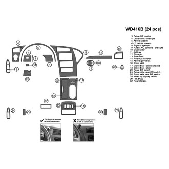 B&I® - 2D Blackwood Medium Dash Kit (24 Pcs)
