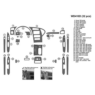 B&I® - 2D Blackwood Large Dash Kit (32 Pcs)