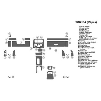 B&I® - 2D Blackwood Large Dash Kit (29 Pcs)