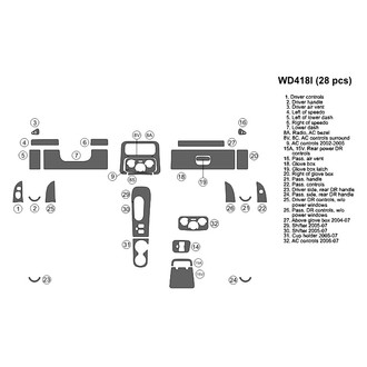 B&I® - 2D Blackwood Full Dash Kit (28 Pcs)