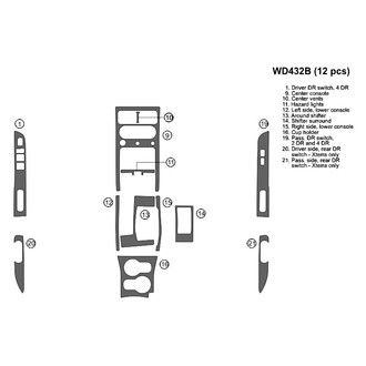 B&I® - 2D Blackwood Small Dash Kit (12 Pcs)