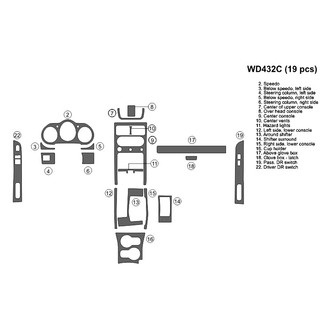 B&I® - 2D Blackwood Large Dash Kit (19 Pcs)
