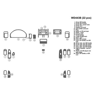 B&I® - 2D Blackwood Small Dash Kit (22 Pcs)