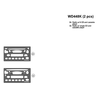 B&I® - 2D Blackwood Upgrade Kit (2 Pcs) Dash Kit