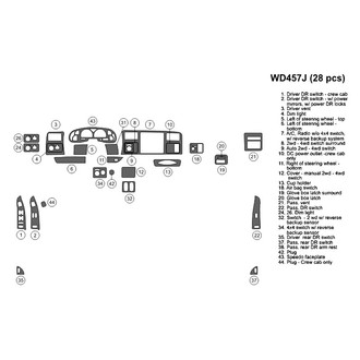 B&I® - 2D Blackwood Small Dash Kit (28 Pcs)