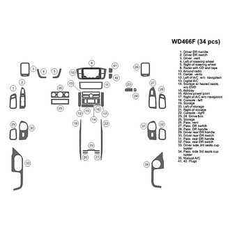 B&I® - 2D Blackwood Large Dash Kit (34 Pcs)