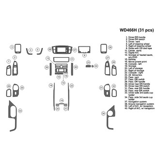 B&I® - 2D Blackwood Large Dash Kit (31 Pcs)