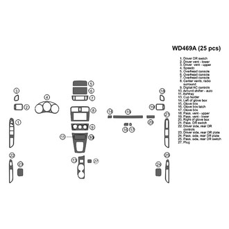 B&I® - 2D Blackwood Full Dash Kit (25 Pcs)