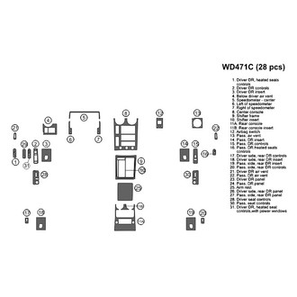 B&I® - 2D Blackwood Medium Dash Kit (28 Pcs)