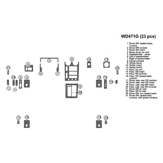 B&I® - 2D Blackwood Small Dash Kit (23 Pcs)