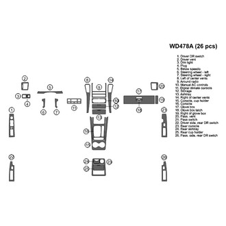 B&I® - 2D Blackwood Large Dash Kit (26 Pcs)