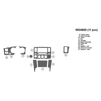 B&I® - 2D Blackwood Small Dash Kit (11 Pcs)