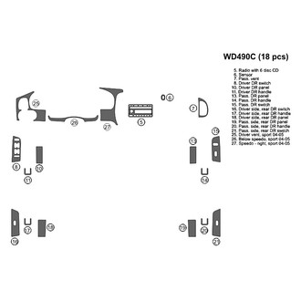 B&I® - 2D Blackwood Full Dash Kit (18 Pcs)