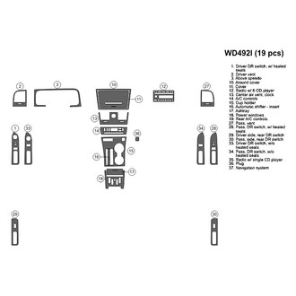 B&I® - 2D Factory Match Full Dash Kit (19 Pcs)