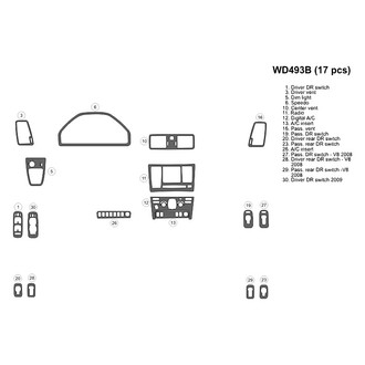 B&I® - 2D Blackwood Small Dash Kit (17 Pcs)