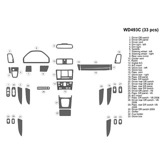 B&I® - 2D Blackwood Full Dash Kit (33 Pcs)