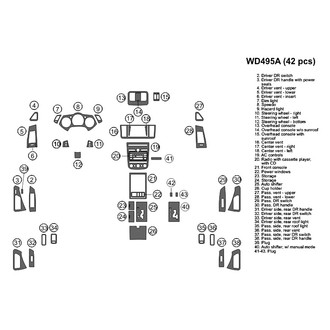 B&I® - 2D Blackwood Large Dash Kit (42 Pcs)