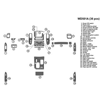B&I® - 2D Blackwood Large Dash Kit (36 Pcs)