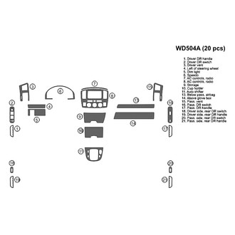 B&I® - 2D Blackwood Full Dash Kit (20 Pcs)