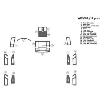 B&I® - 2D Blackwood Small Dash Kit (17 Pcs)