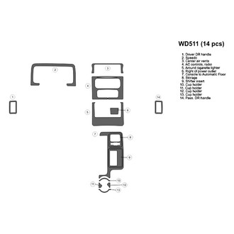 B&I® - 2D Blackwood Full Dash Kit (14 Pcs)