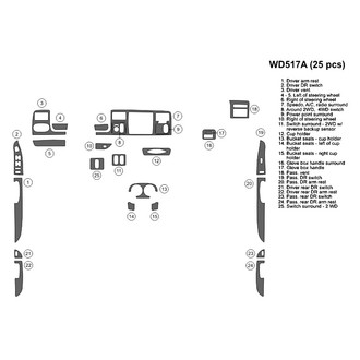 B&I® - 2D Blackwood Large Dash Kit (25 Pcs)