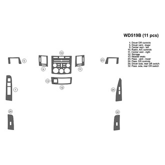 B&I® - 2D Blackwood Small Dash Kit (11 Pcs)