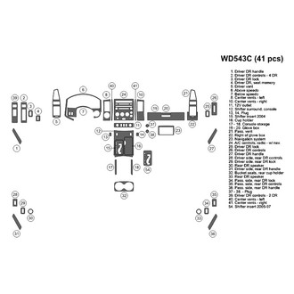 B&I® - 2D Blackwood Large Dash Kit (41 Pcs)