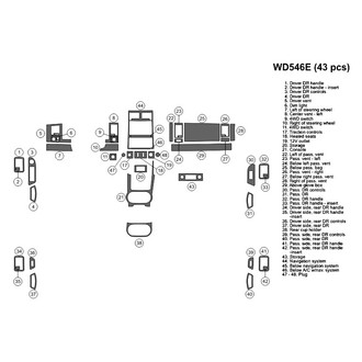 B&I® - 2D Blackwood Large Dash Kit (43 Pcs)