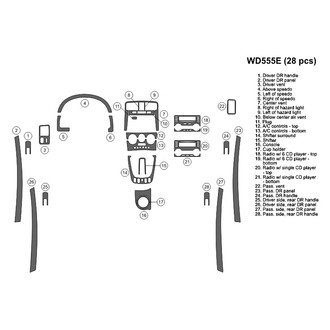 B&I® - 2D Blackwood Large Dash Kit (28 Pcs)
