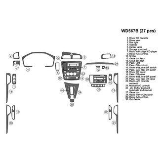 B&I® - 2D Blackwood Large Dash Kit (27 Pcs)