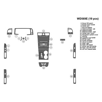B&I® - 2D Factory Match Small Dash Kit (19 Pcs)