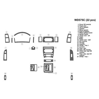B&I® - 2D Blackwood Full Dash Kit (22 Pcs)