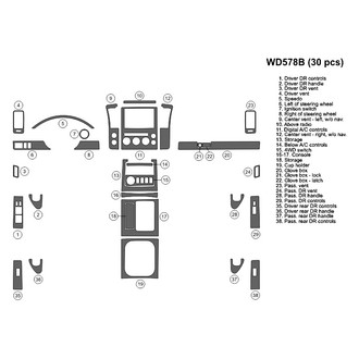 B&I® - 2D Blackwood Full Dash Kit (30 Pcs)