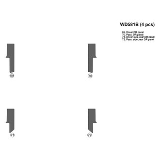 B&I® - 2D Blackwood Upgrade Kit (4 Pcs) Dash Kit