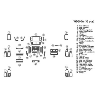 B&I® - 2D Blackwood Full Dash Kit (35 Pcs)
