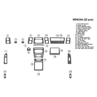 B&I® - 2D Blackwood Full Dash Kit (22 Pcs)