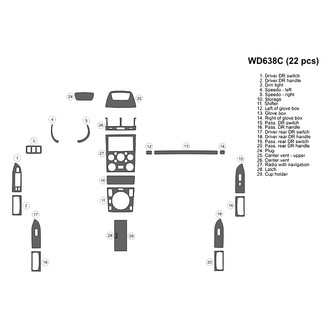 B&I® - 2D Blackwood Full Dash Kit (22 Pcs)