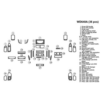 B&I® - 2D Blackwood Full Dash Kit (36 Pcs)