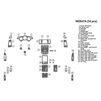 B&I® - 2D Blackwood Full Dash Kit (34 Pcs)