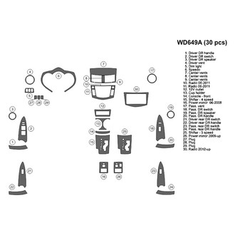 B&I® - 2D Blackwood Full Dash Kit (30 Pcs)