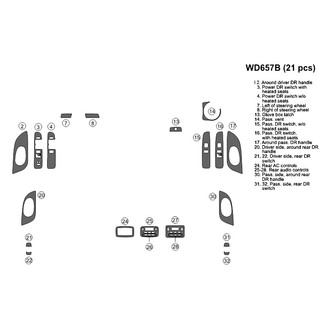 B&I® - 2D Factory Match Full Dash Kit (21 Pcs)
