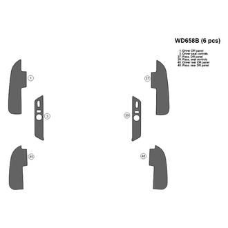 B&I® - 2D Blackwood Upgrade Kit (6 Pcs) Dash Kit