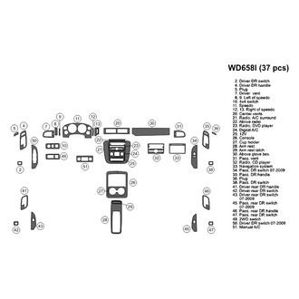 B&I® - 2D Blackwood Medium Dash Kit (37 Pcs)