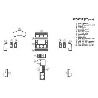 B&I® - 2D Blackwood Large Dash Kit (17 Pcs)