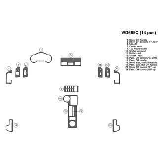 B&I® - 2D Blackwood Full Dash Kit (14 Pcs)