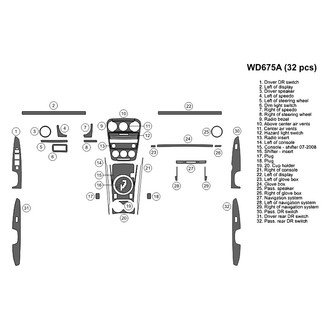 B&I® - 2D Blackwood Full Dash Kit (32 Pcs)
